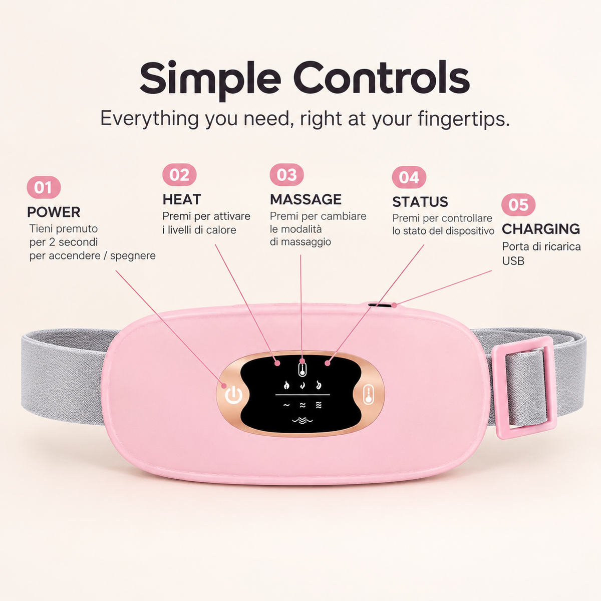 Novaelle™ Heated & Massaging Menstrual Relief Belt